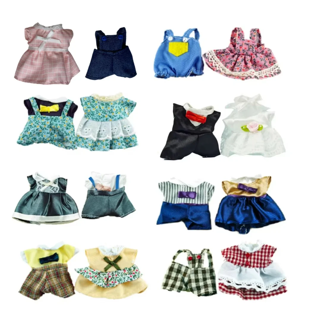 Forest Animal Family House Doll Clothes and Mini Doll Ornaments 1:12 24 Kinds for Girl Pretend Children Simulation Toy