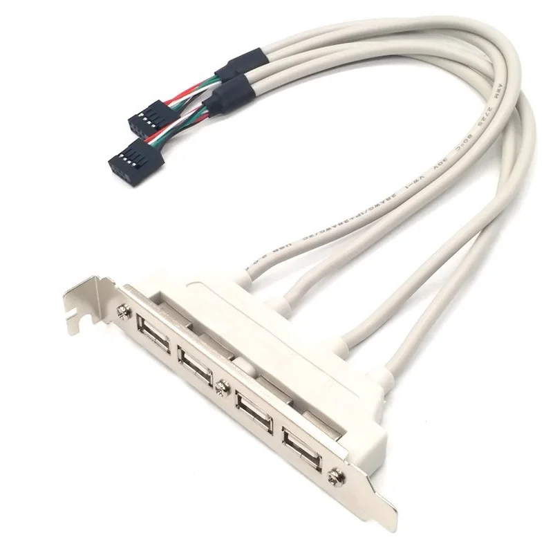 Usb 2.0 Defletor Cabo Hub Portas Usb Externo Expandir Defletor Cabo Computador Placa-mãe Divisor Adaptador