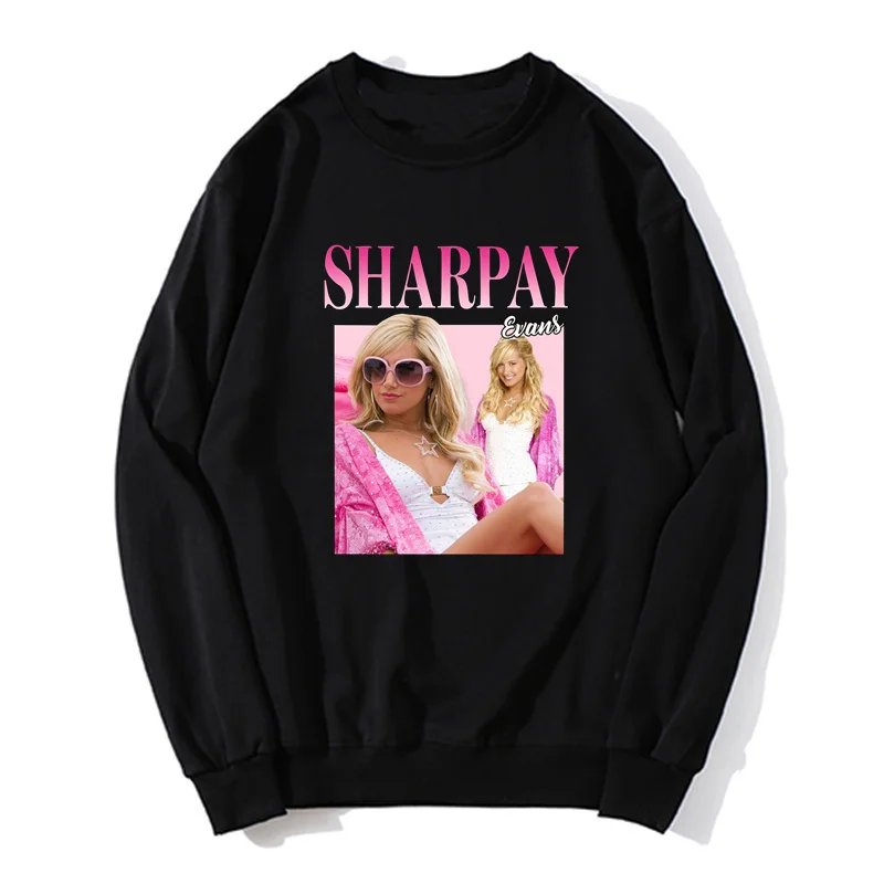 

Pink Sharpay Evans Retro Aesthetics Trending Popular Classic 90'S Oversized Hoodies Men Fleece Pullover Sweatshirt Sweater
