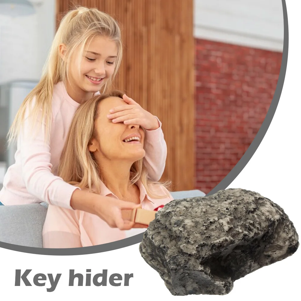 외부 현실적인 방수 송진 가정용 보관함, 가짜 돌 장식, 열쇠 숨기기,  구획, 정원 마당