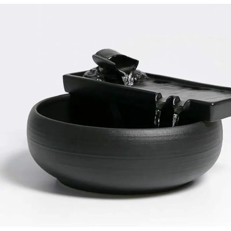 

Ceramic Tabletop Fountain for Indoor and Outdoor Table Desk Office Patio