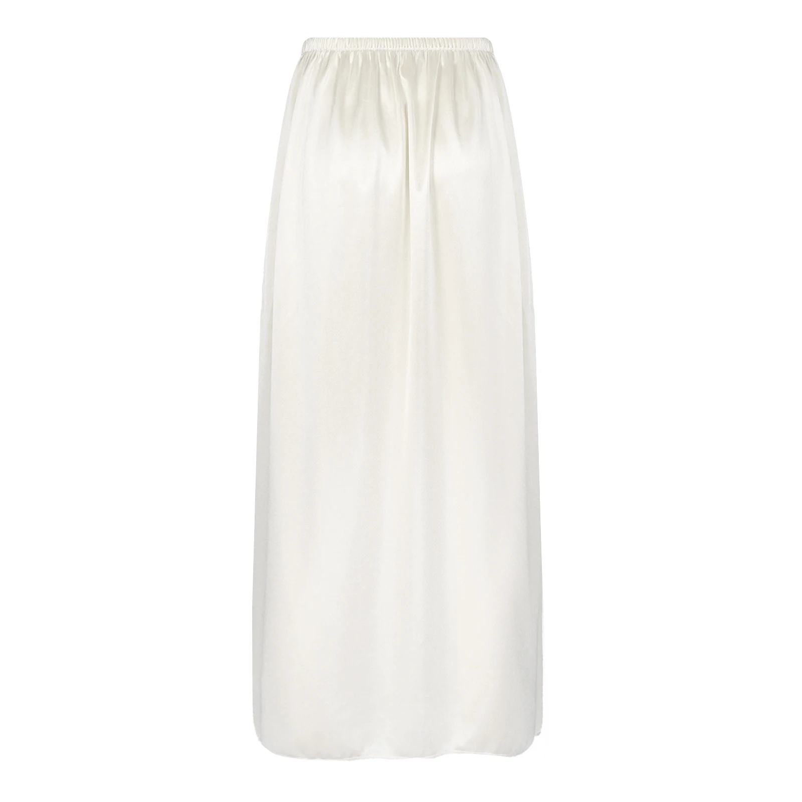 Womens Smooth Underskirt Elastic Waistband Petticoat Inner Skirt