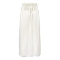Sous-jupe lisse pour femmes, ceinture élastique, jupon, jupe intérieure, demi-jupes antidérapantes, jupes en Satin solide pour robe de soirée 3