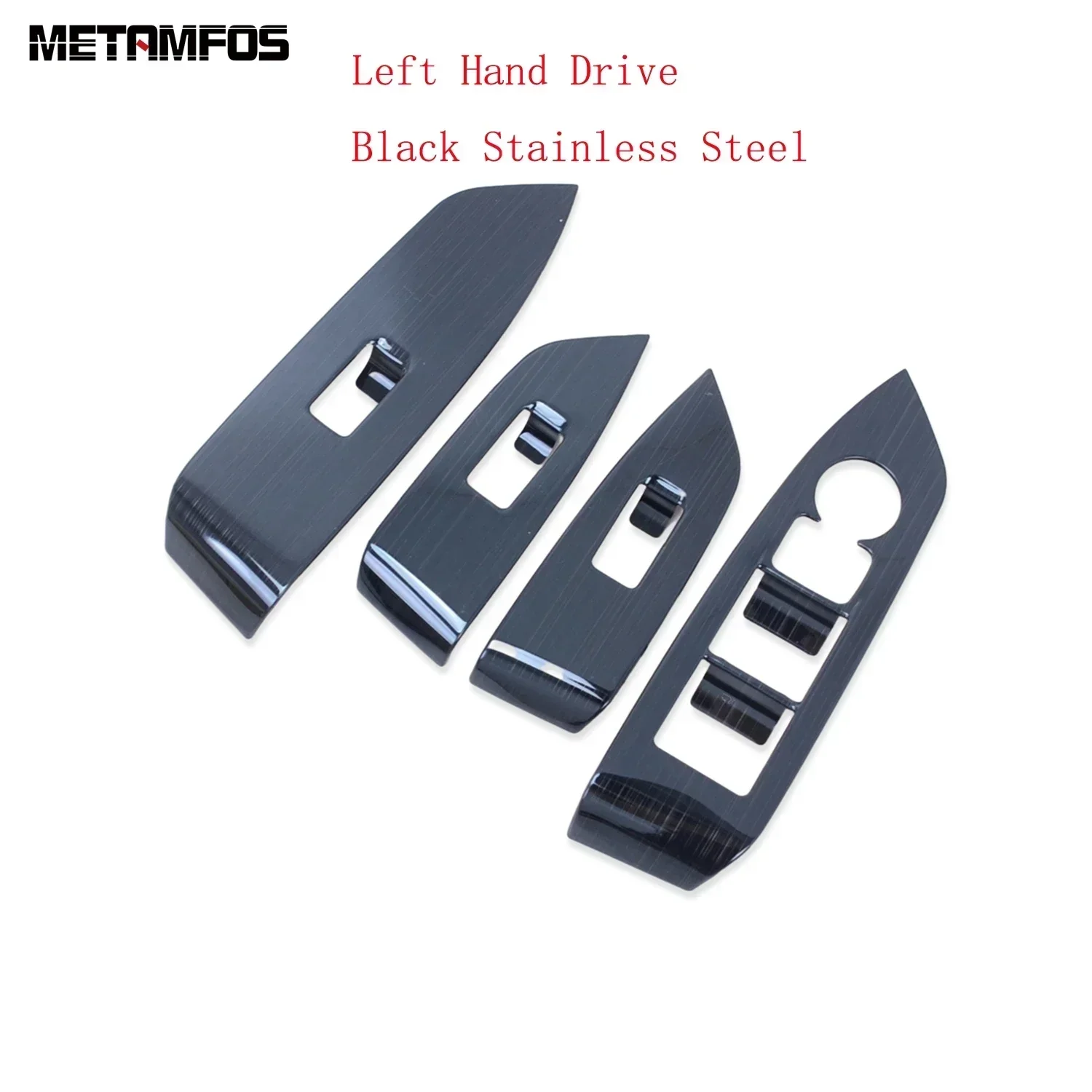 4x Door Window Lift Switch Panel Cover Trim Fit For Mazda CX-5 CX5 2017-2022