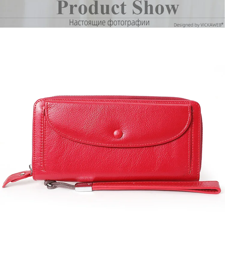 Echtes leder frauen brieftasche handgelenk brieftaschen mit kreditkarten halter mode weibliche kupplung handy tasche geld tasche WS-22 – Detail 5