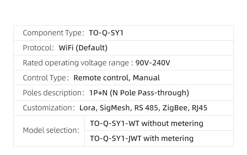 Sb7ee0bc87502439882526a4f56233d33c TUYA WIFI Smart Circuit Breakers With Metering 1P 63A DIN Rail for Smart Home wireless Remote Control Switch by APP TONGOU