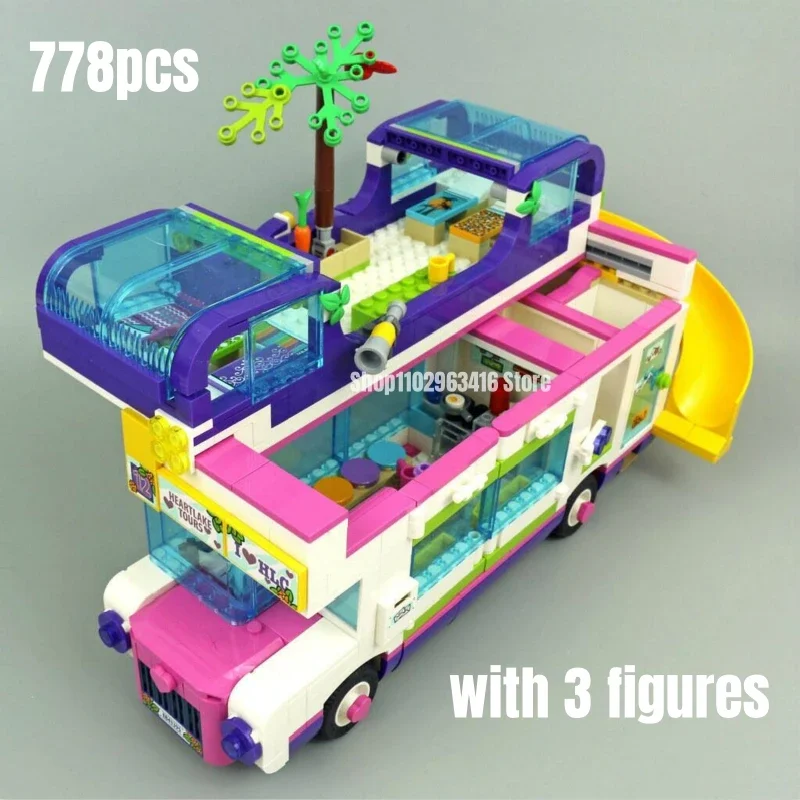 

778pcs Friendship Bus 41395 Building Blocks Bricks Educational Toys for Children Girls Christmas Gift