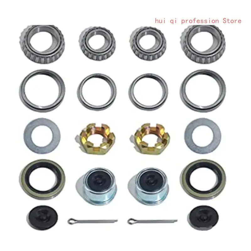 

2 комплекта 3500lbs Boat Trailer AxlesBearing Kit Fit 1 1/16 "до 1 3/8" оси прицепа H8WE