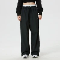 Nike (Nike) Pantalon pour femme, pantalon de sport, entraînement physique, course à pied, exercice, mode décontractée, pantalon long tissé If0335-010 1