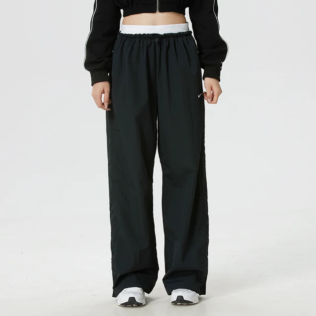 Nike (Nike) Pantalon pour femme, pantalon de sport, entraînement physique, course à pied, exercice, mode décontractée, pantalon long tissé If0335-010 1