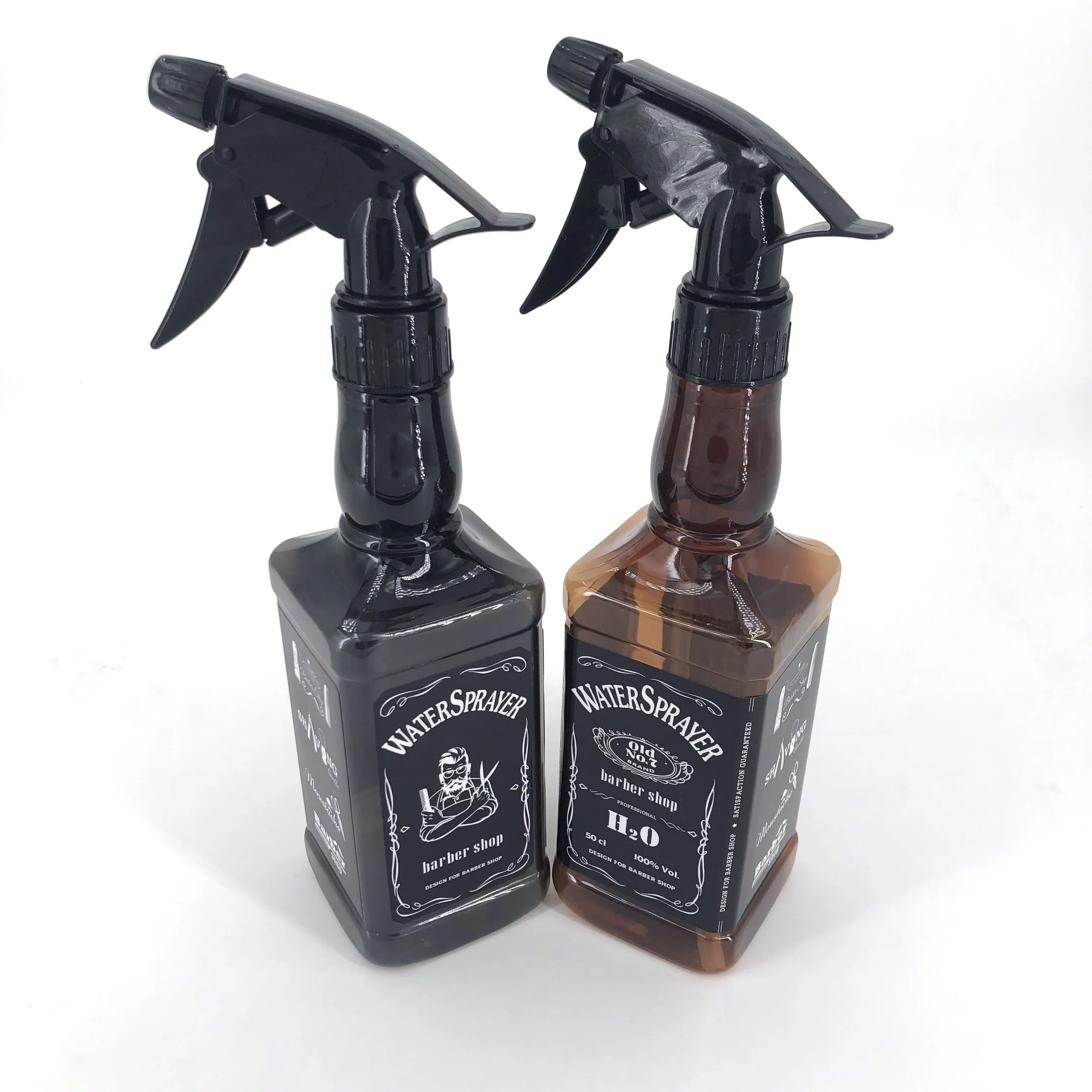 Spray Bottle 500ML/650ML Hairdressing Salon Barber Hair Tools Water Sprayer Retro Whiskey Oil Head Watering Can