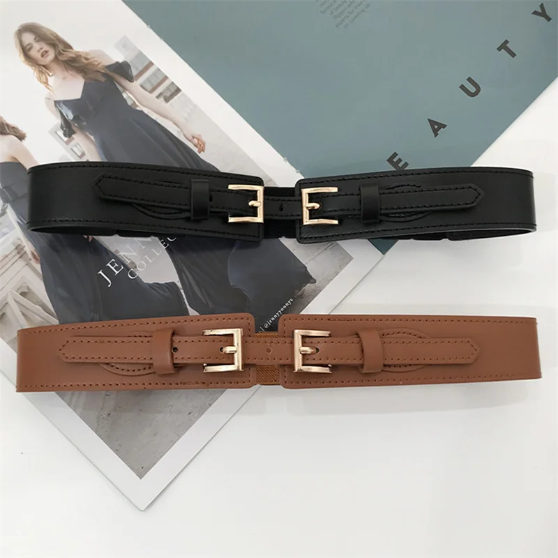 Damen Gürtel Krokodil Muster Pu Leder Breiter Gürtel Mantel Frack Korsett Mode Designer Marke Gürtel Für Frauen_voghion.com