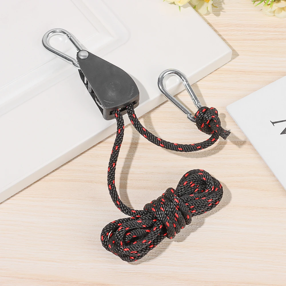 1/2 PCS Tent Adjustable Rope Fastener Fixed Buckle Pulley Tensioner Ratchet Hangers Lights Lifting Camping Awning Wind Rope camping tent fasteners tent rope tightener camping cord buckles ratchet hanger camping rope buckle rope tie down ratchet
