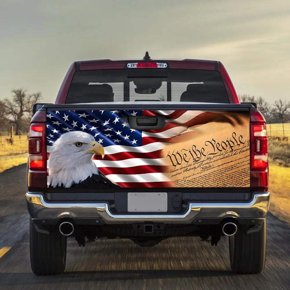 

We The People Patriot Truck Tailgate Wrap Decal Sticker