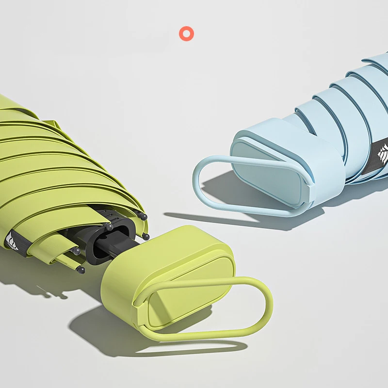 Mini Umbrella Manual Capsule Uv Protection Folding Sun Rain Pocket Compact Travel Parasol