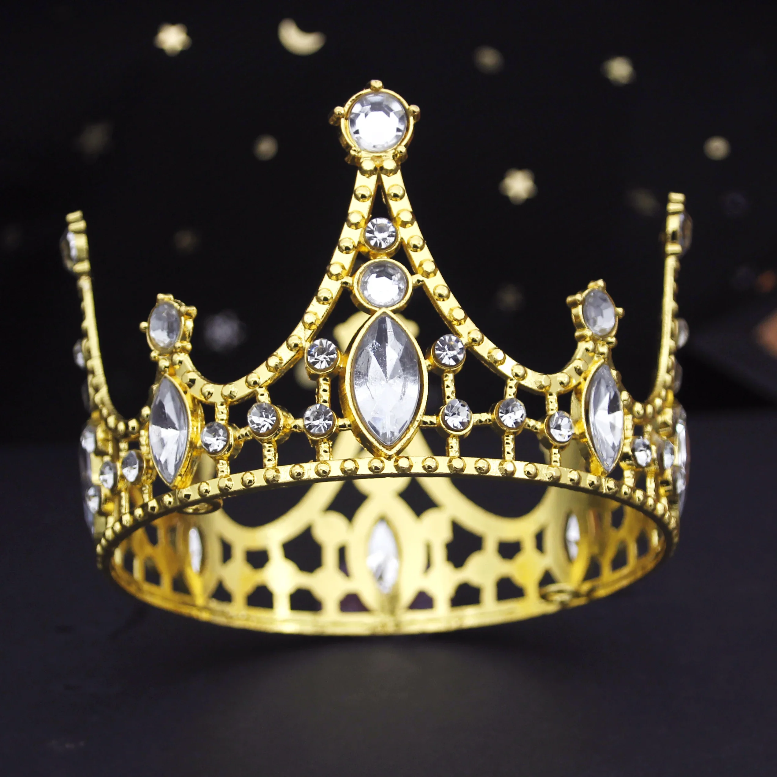 Girls Birthday Crowns Diadem Tiaras Jewelry Party Prom Cake Topper For Princess Theme Events