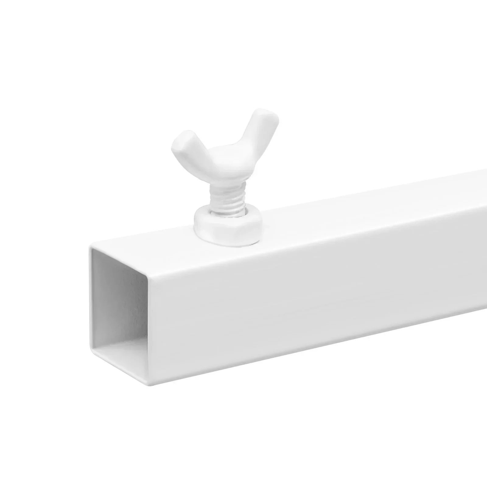 Hochzeitsbogen-Ständer 2x2m Weiß 25mm Quadratrohr Hintergrundrahmen Hochbelastbar 11kg Tragkraft für Zeremonie-Hintergrund-Dekoration – Detail 8