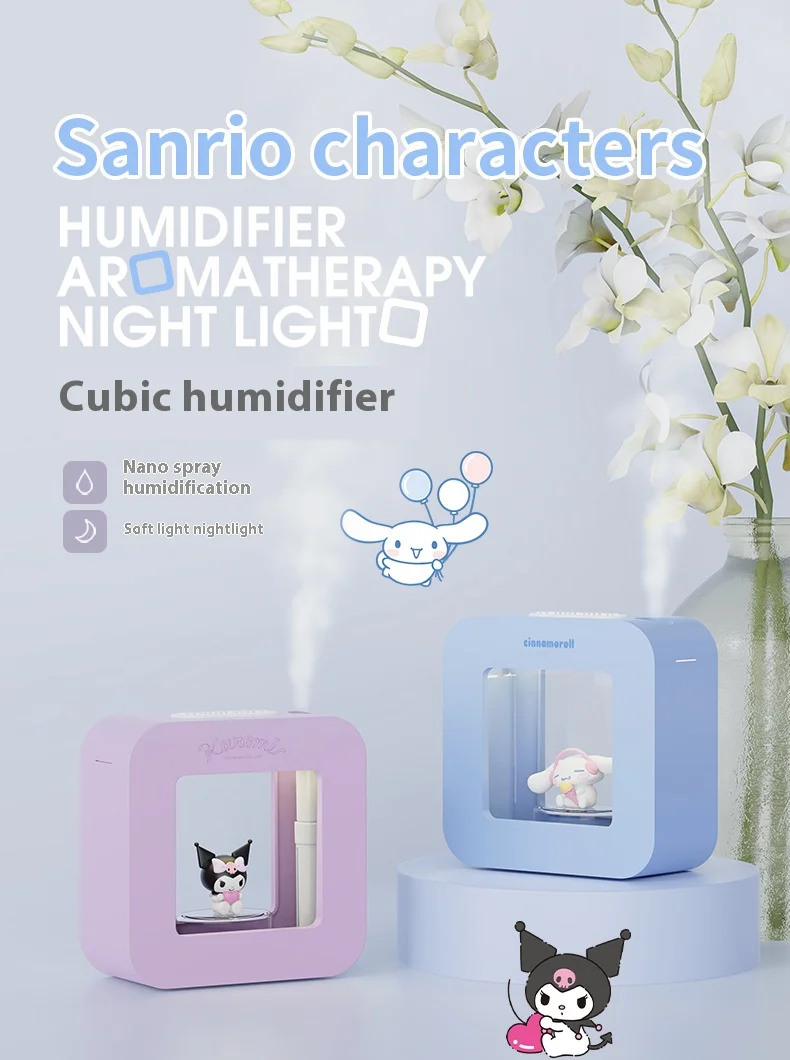 Description Picture 2 of itemKawaii Sanrio Cinnamoroll Humidifier -Kuromi Portable & Quiet - Ideal for Bedroom, Office & Car humidifiers