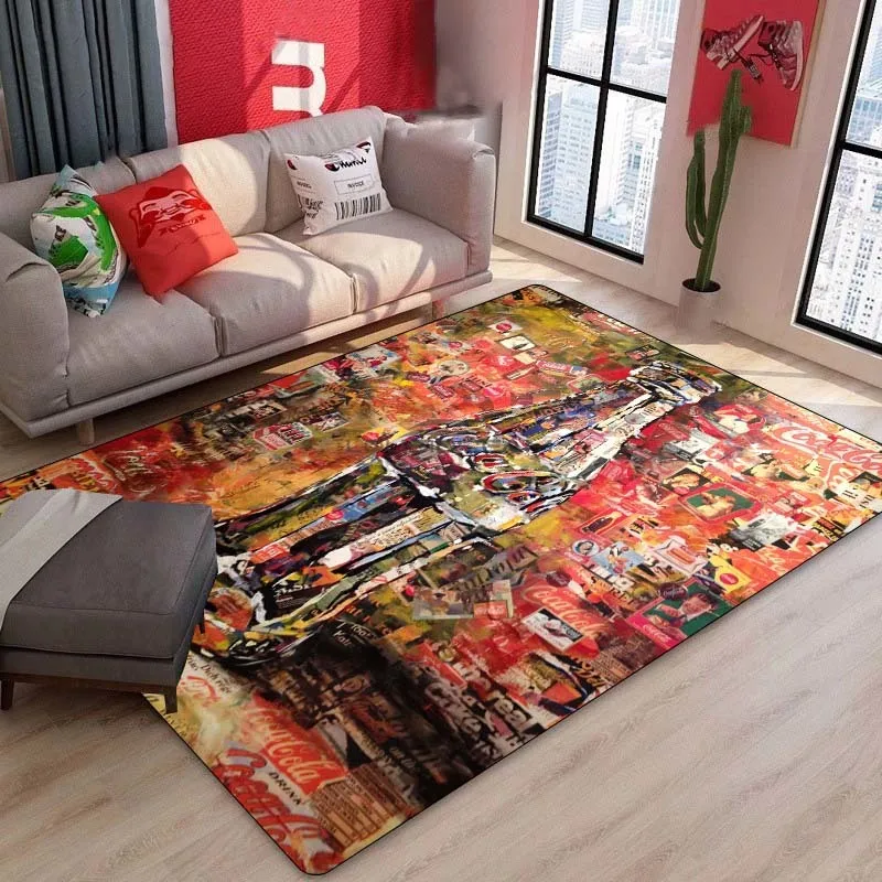 Soft and Stylish Rugs Carpets with C-Coca Cola Logo Print for Bedroom Living Room Sofa Mat Room Decor 4