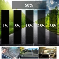 1 Roll 50cm X 3m 1/5/15/25/35 Percent VLT Window Tint Film Glass Sticker Sun Shade Film for Car  UV Protector foils Sticker Film 2