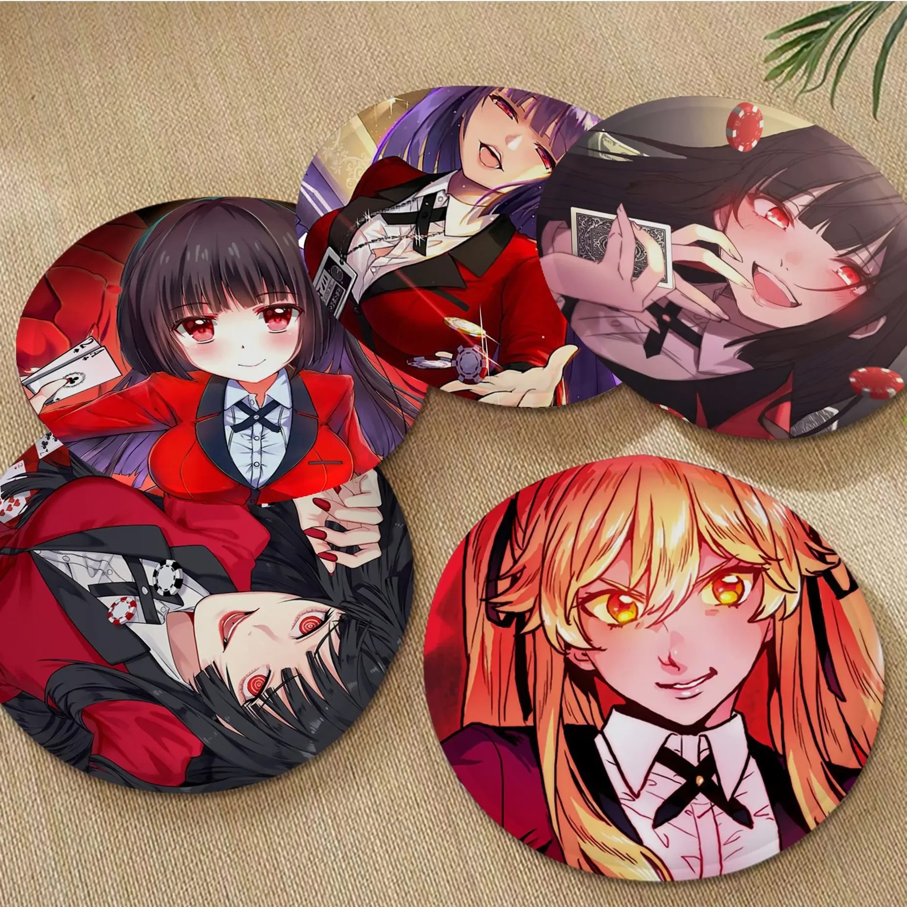 

Kakegurui Cushion Mat Art Chair Cushion Soft Office Car Seat Comfort Breathable 45x45cm Sofa Decor Tatami