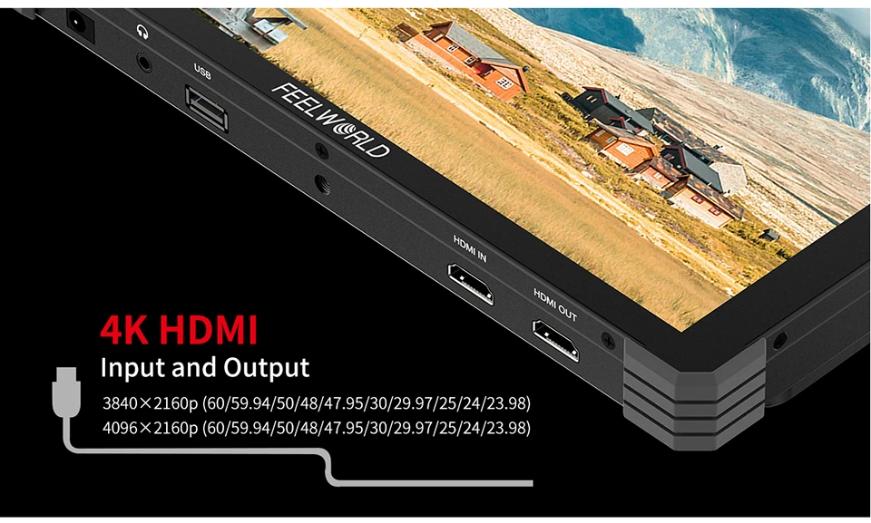T10 10" Full HD Field Monitor 1920*1200 500Nit Brightness 1500:1 Contrast DSLR C