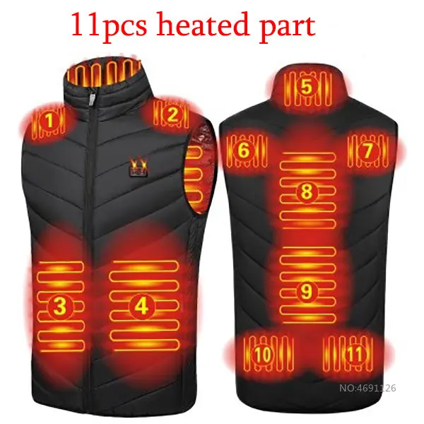 thumbnail image 1 of Chaqueta con calefacción por Usb de 17 áreas para hombre y mujer, chaleco eléctrico calefactor, chaleco calefactor, chaleco calefactor interno con Usb, Veste Chauffante, 1 of 5