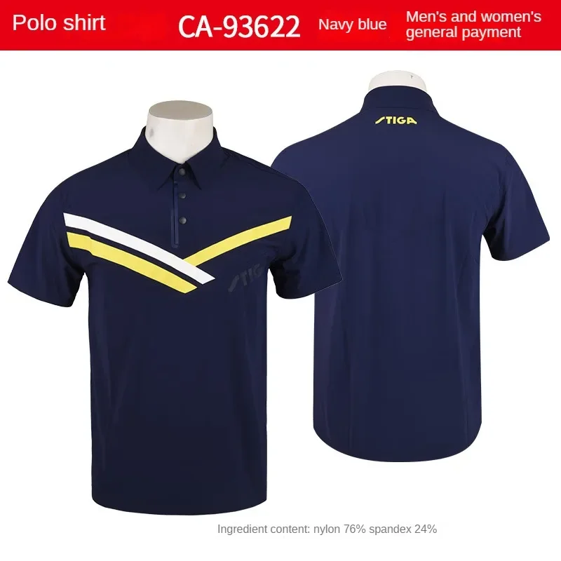Sport jersey stiga Table tennis clothes men women t-shirts T shirt ping pong quick dry top polo CA-131B