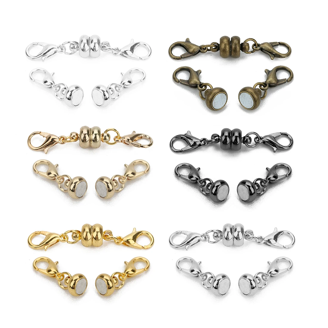 10pcs Magnetic Lobster Clasp Chain Fasteners Magnetic Clasps For Necklaces  Jewelry Accessories