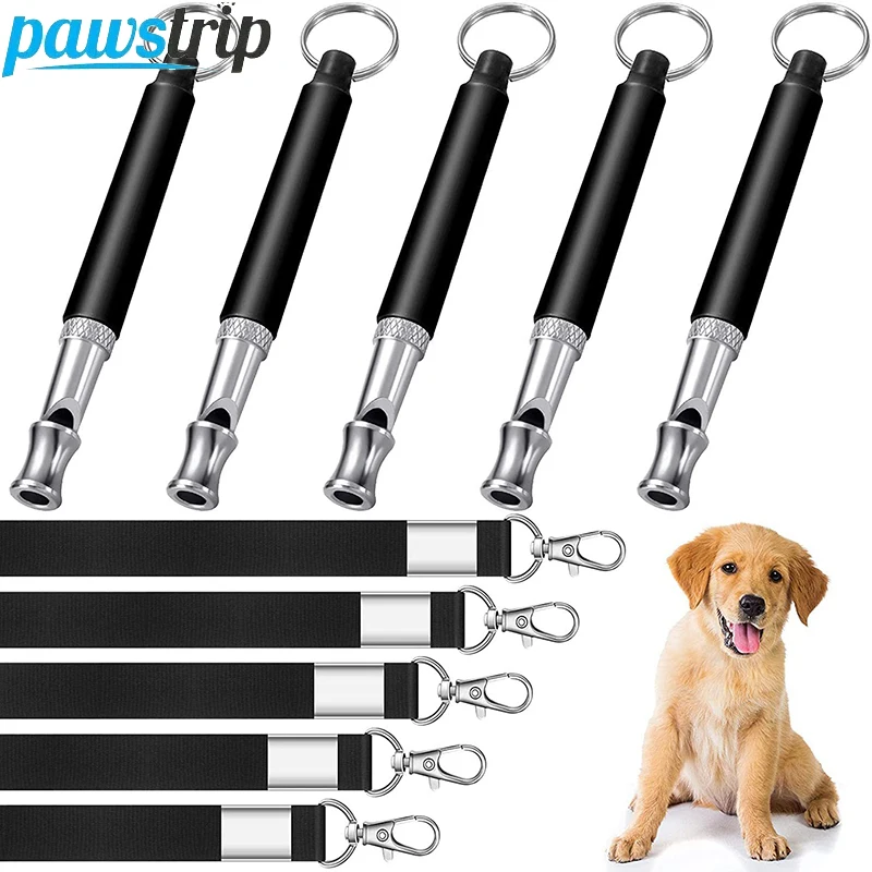 Ultrasonic Dog Training Whistle Pet Dog Training Obedience Whistle Set for Small Medium Large Dogs