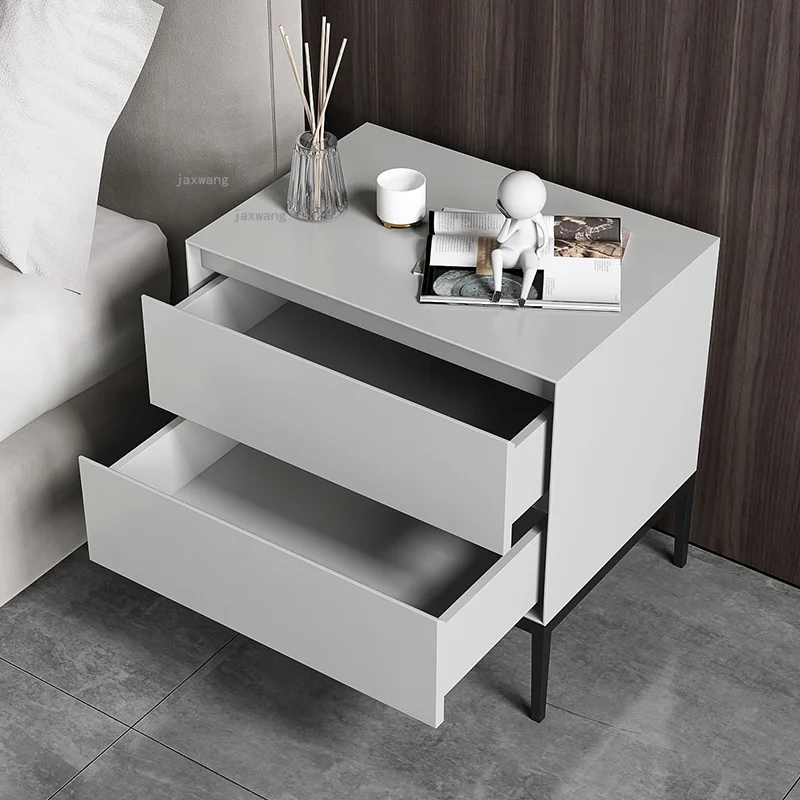 ModernClothingStoreStorageNightstandsSimpleBedroomApartment