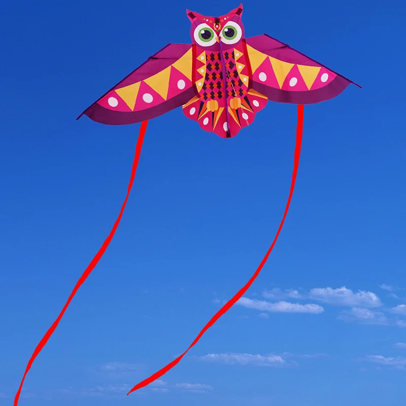 1Set Funny Children's Cartoon Animal Kite Owl Kite Children Kite Flying Toy Outdoor Toys Kites Toys Colorful Long Tail Kite New 3