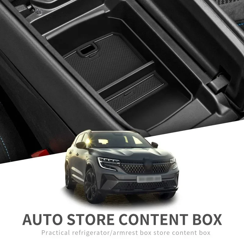 Car Armrest Storage Box Central Control Container For Renault Austral E-Tech Hybrid storage container car console organizer