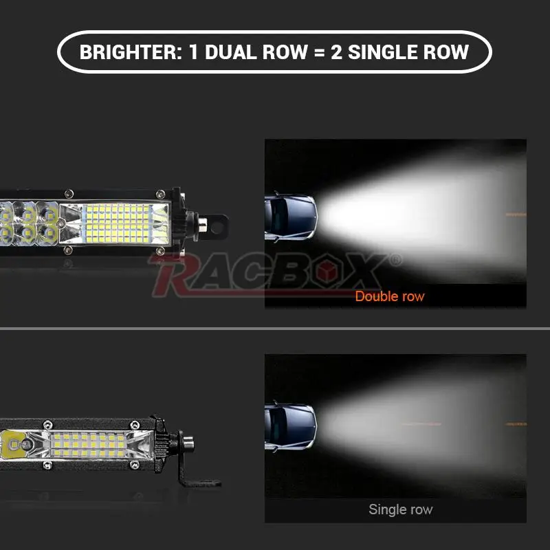 XZRTZ 19Inch 90W LED Bar Slim Single Row Light Bar Combo Offroad