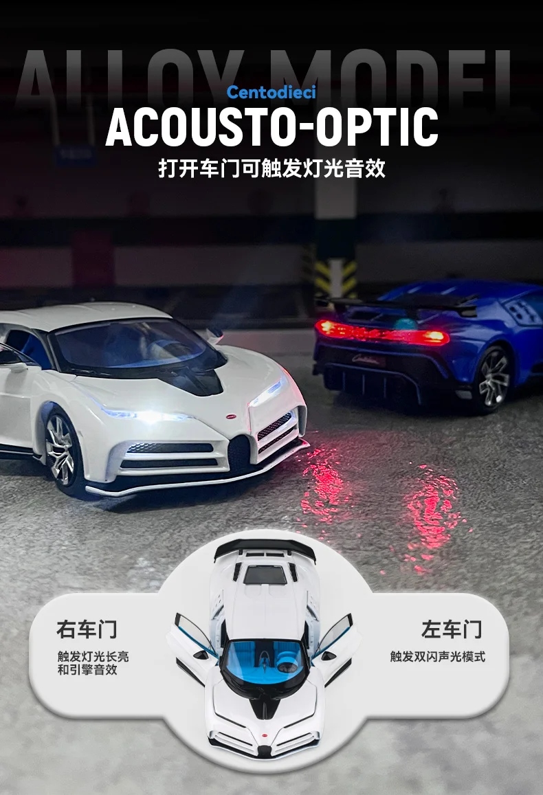 Bugatti EB110 Centodieci 1:32 Ölçekli Model Araba