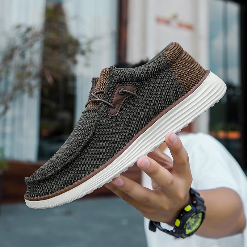 Men's Casual Shoes Light Non-slip Flats Loafers Outdoor Sneakers Vulcanized Shoe for Men Sapatos Formais Masculinos Big Size 41 5
