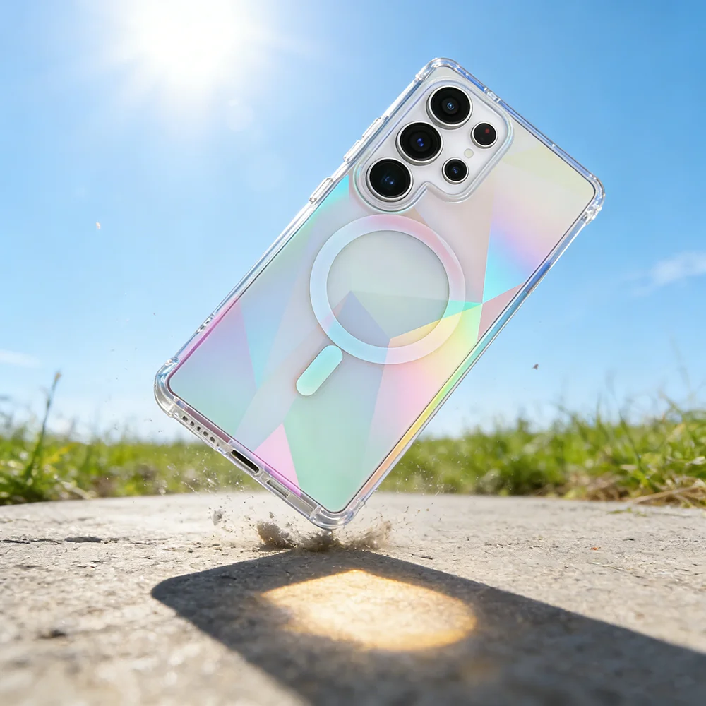 Luxury Magnetic Plating Gradient Phone Case - Transparent and Anti-Scratch Cover