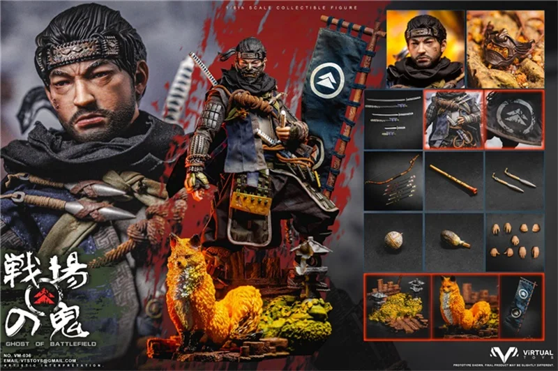 VTS TOYS 036A 戦場の鬼 ゴースト・オブ・ツシマ 1/6フィギュア VTS TOYS VM-036A 1/6 Ghost of Tsushima Jin Sakai Warrior