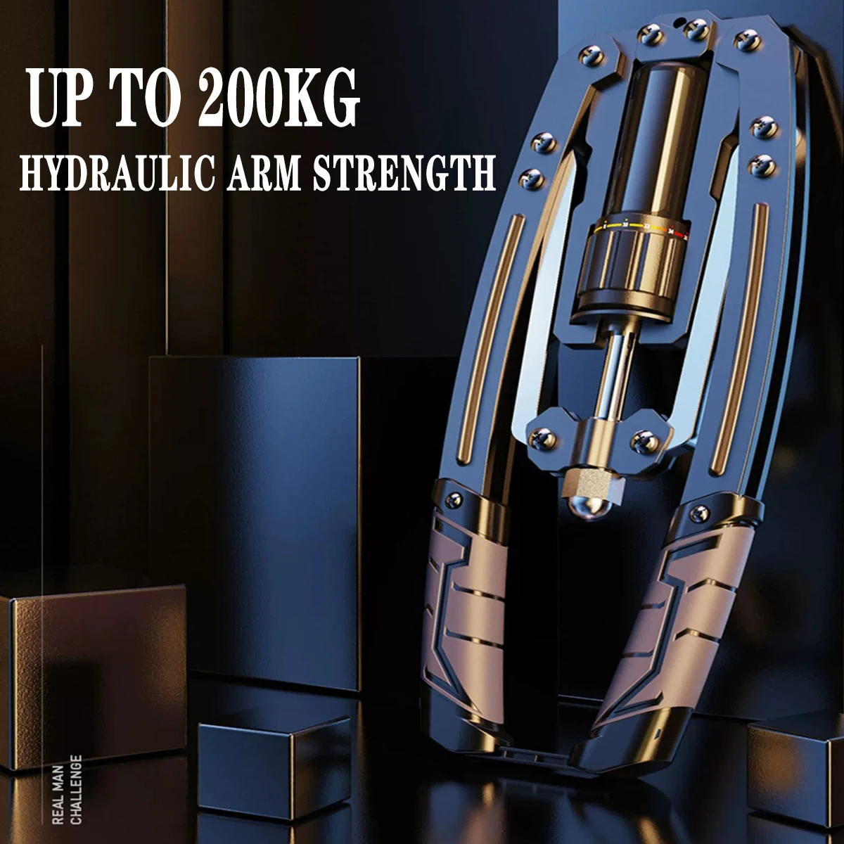 

Hydraulic Arm Strength Hand Gripper Adjustable Oil Cylinder Hydraulic Arm Strength Device Men's Arm Strengthening Chest Expander