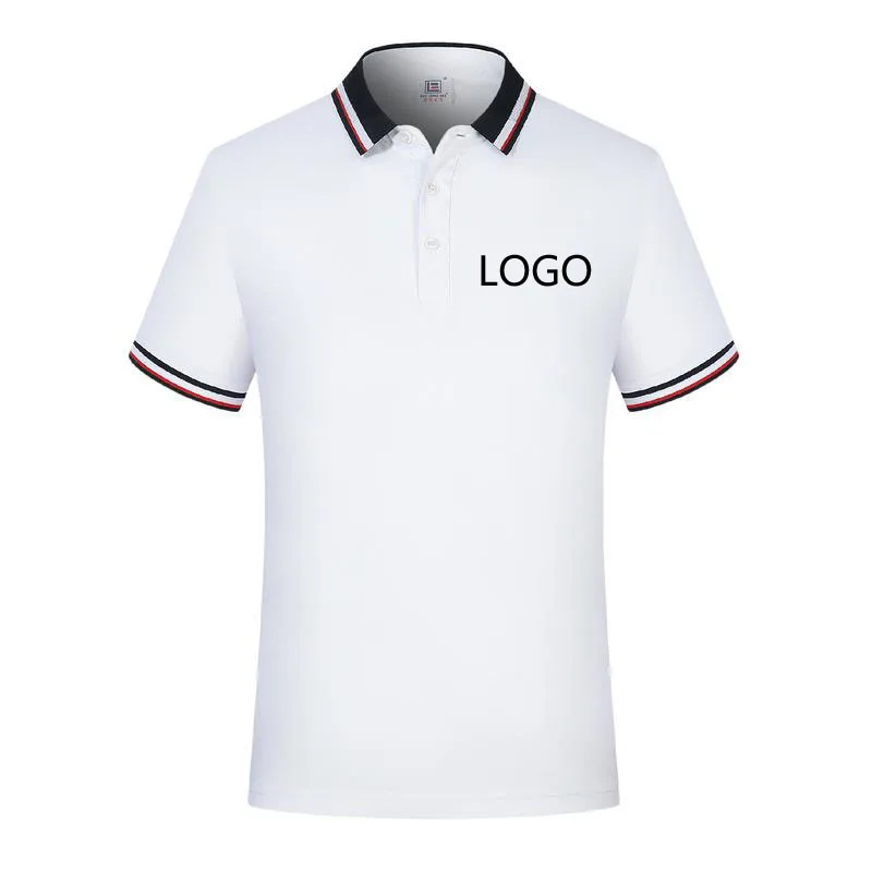 

036 New men's short-sleeved polo shirt custom LOGO