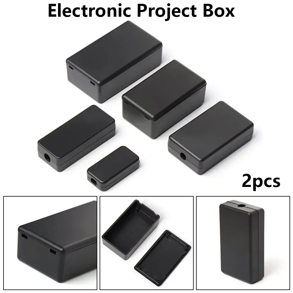 2pcs Waterproof DIY Housing Instrument Case ABS Plastic Project Box Storage Case Enclosure Boxes Electronic Supplies electronic enclosure case,electrical box