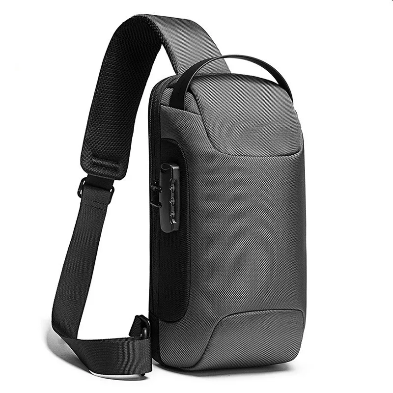 

Bag Chest New Anti-thief Men Crossbody Bag Waterproof Shoulder Bags USB Charging Short Trip For Male Travel Pack Hot Fashion