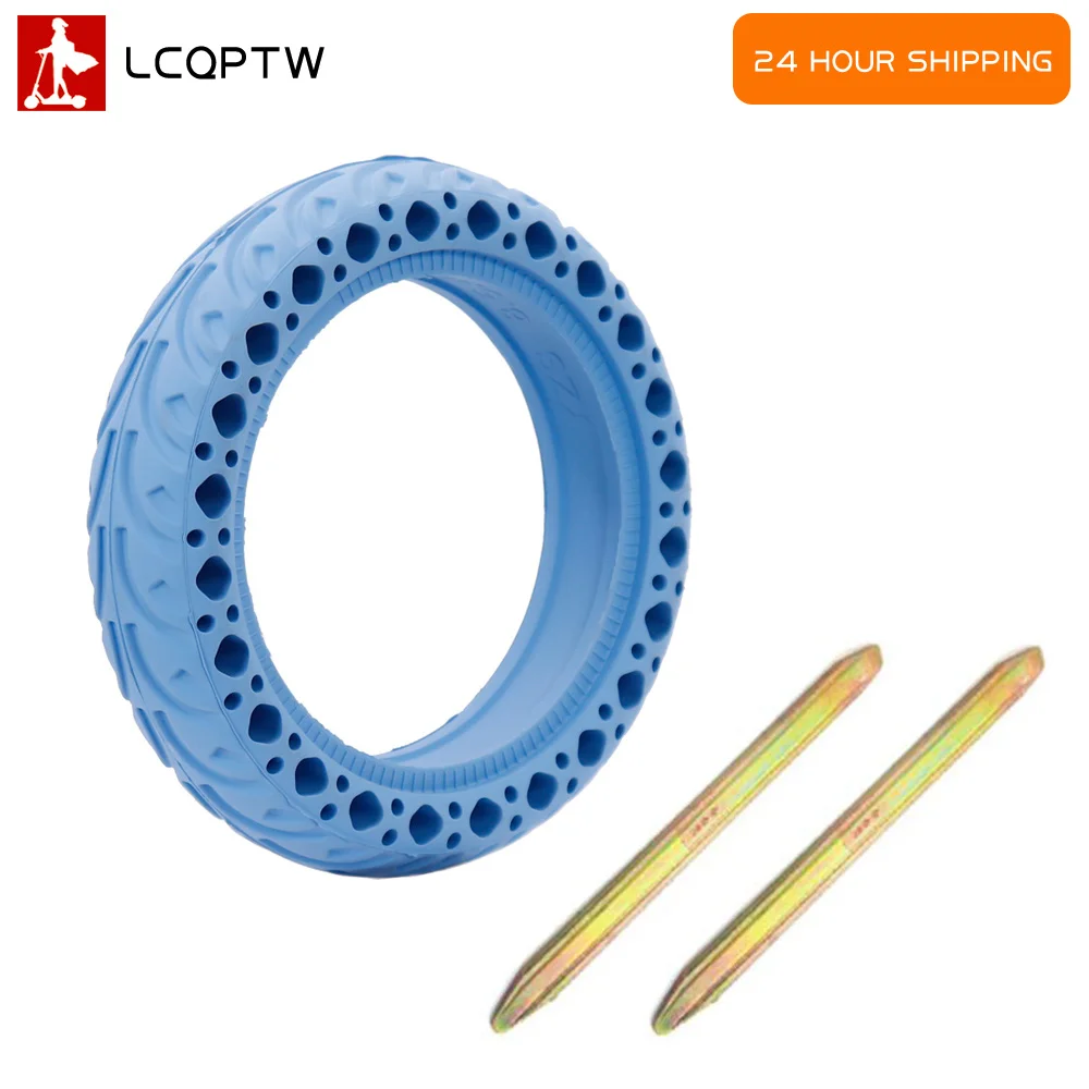 Scooter tire 8.5 inch tyre electric scooter honeycomb shock absorber damping red tyre durable rubber solid tire for Xiaomi Mijia M365 pro