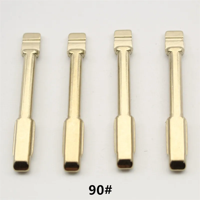 Keydiy VVDI 10Pcs 90# Metal Uncut Flip KD Remote Key Blade For Ford Mondeo Mid Slot engraving blank for Ford