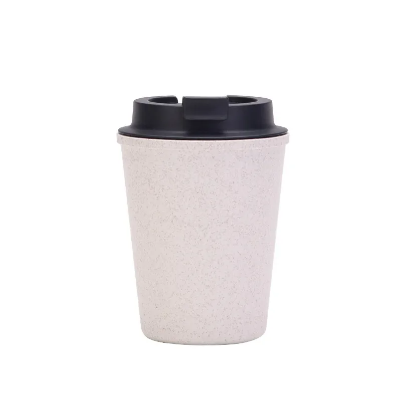 

Double-layer Water Cup Portable Mini Wheat Straw Coffee Cup Portable Fashion Simple Car Wheat Fragrance Cup Home Drinking Water