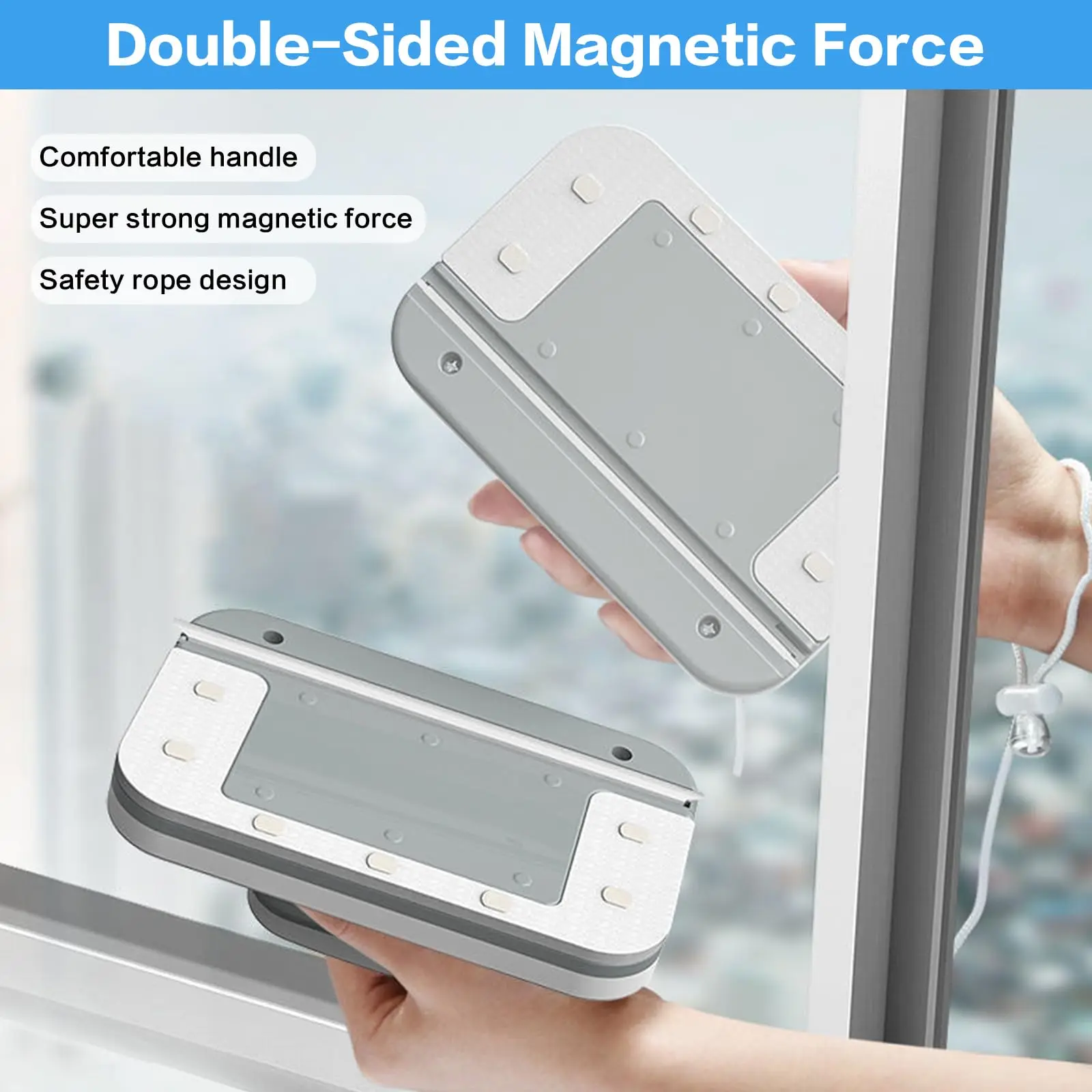 Glass Wiper Wash Magnetic Window Double Sided Cleaning Brush Household Magnetic Brush for Washing Windows Home Cleaning Tool New