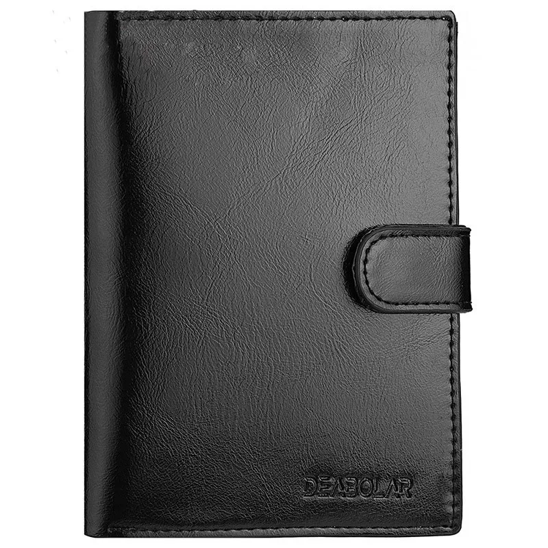 Short Men Wallets Casual Male Purses Zipper Card Bag Coin Bag Small Passport Cover Men's Purse Carteira Masculina Billetera 6