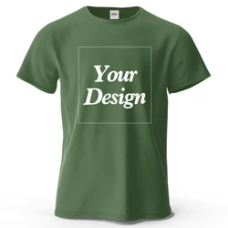 Personalized 100% Cotton Custom Design T-Shirt - Unisex Short or Long Sleeve - 3XL (Army)