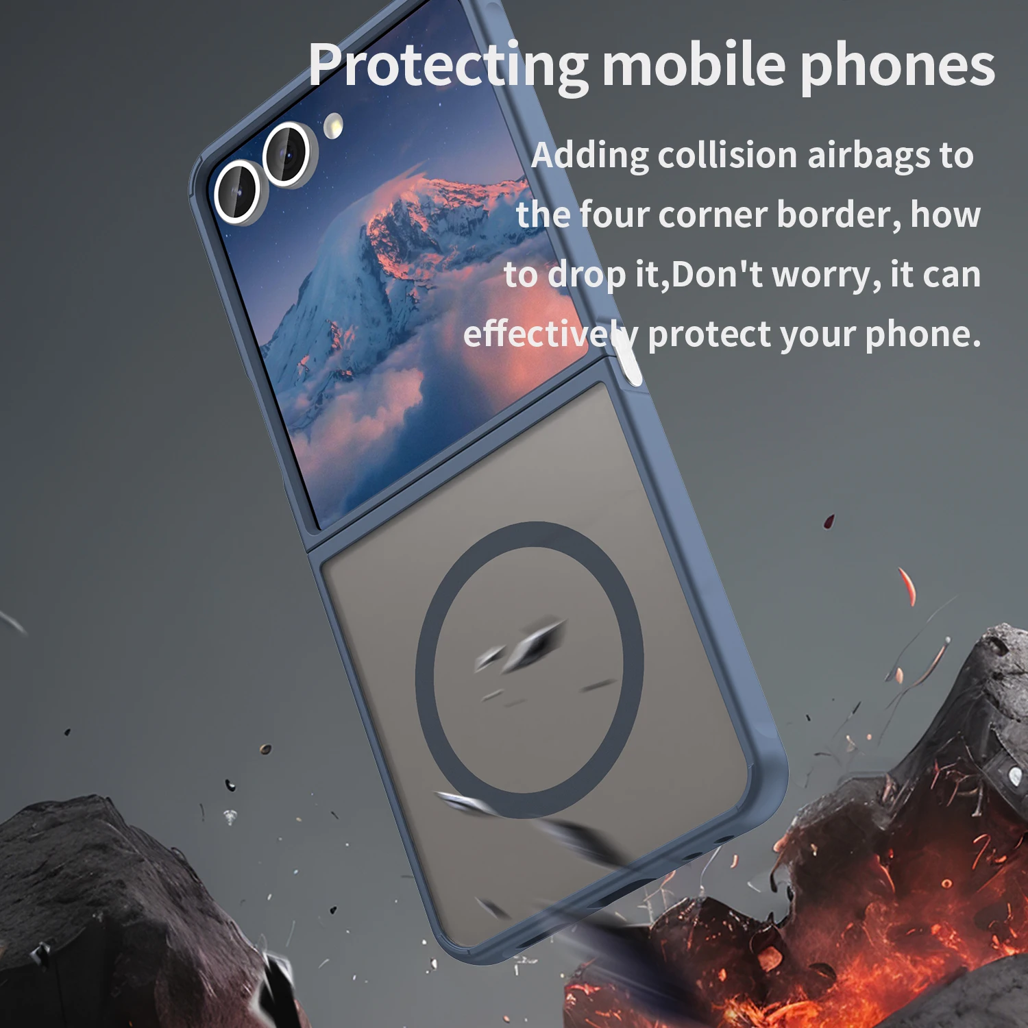 Magsafe Magnetic Wireless Charging Shockproof Matte Phone Case - Hard PC Hybrid Armor Cover