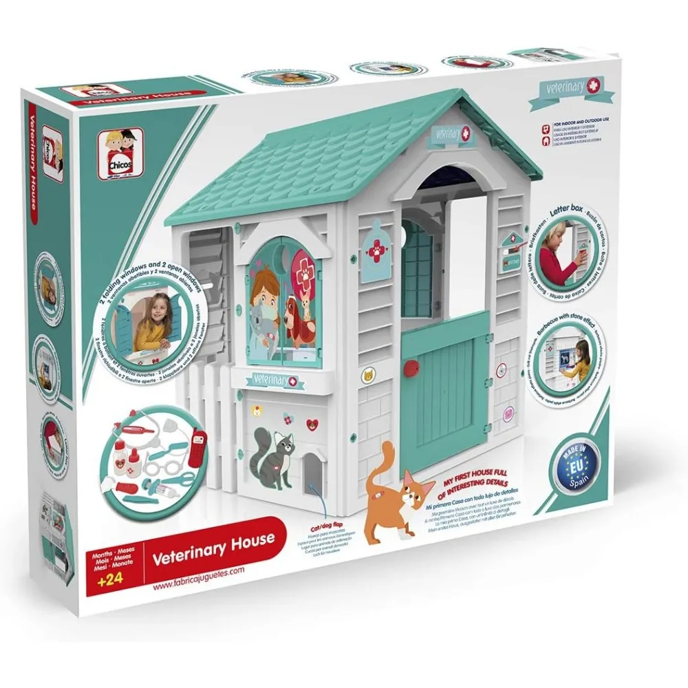 Description Picture 5 of itemPlayhouses,Veterinary Play House Outdoor Playset for Kids Veterinarian Indoor Playset for Pretend Play Outdoor Kids Play Set Vet